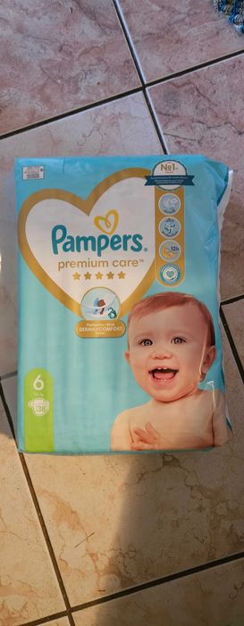 Pieluchy Pampers Premium rozmiar 6, 4x38 szt! NOOWE!