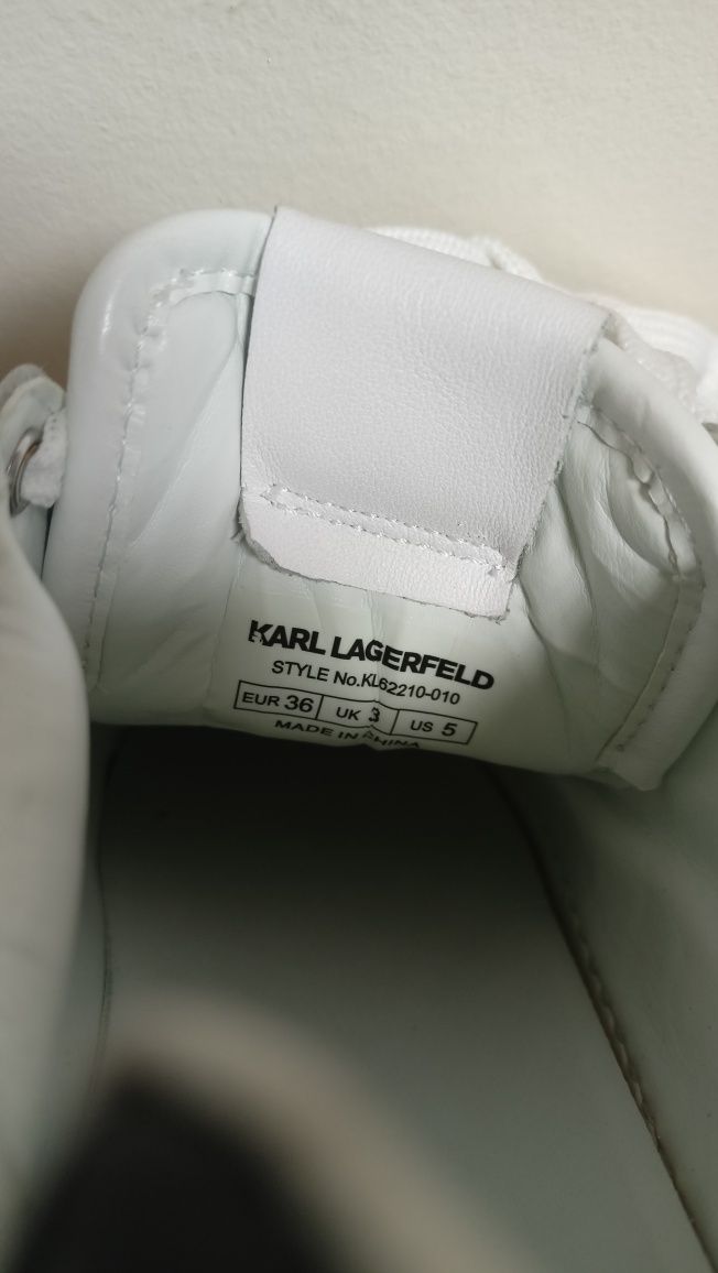 Karl Lagerfeld nowe białe sneakersy r. 36