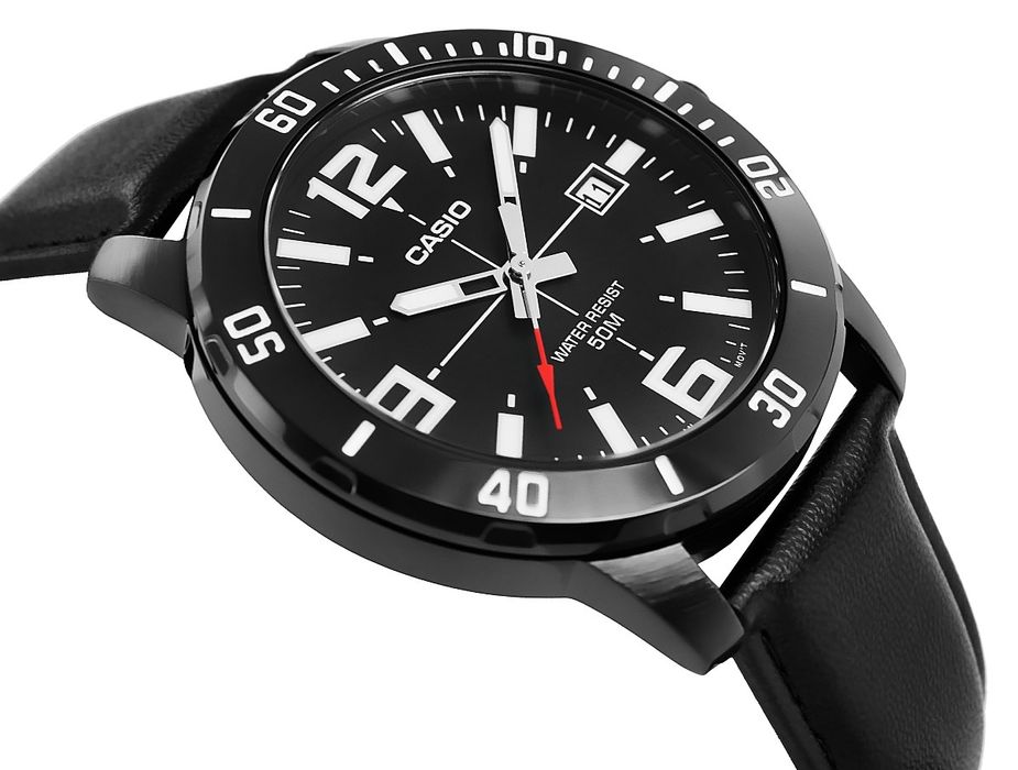 zegarek męski casio mtp-vd01bl-1bvudf + box