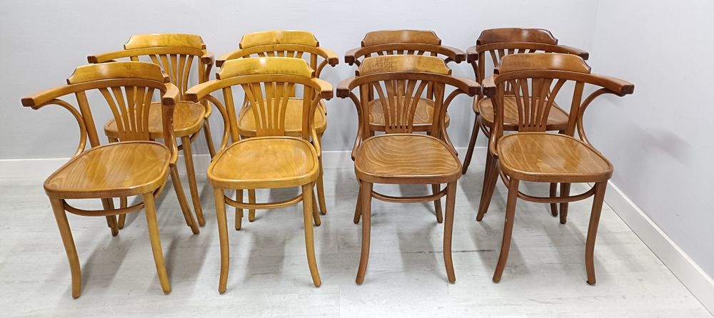 Krzesła gięte Thonet Fameg Radomsko z podłokietnikiem 30szt