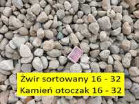 Otoczak kamień okrągły 16-32 żwir gruby 16-32 kamień ogrodowy 16-32