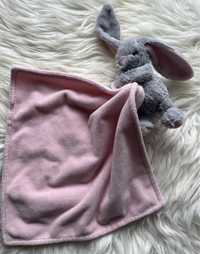 Przytulanka maskotka dla niemowląt dziecko królik króliczek róż