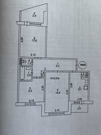 Продам3 ком 3/9 мкр Солнечный Д39