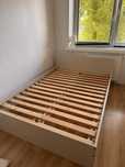 Rama łóżka i materac 140x200 IKEA MALM
