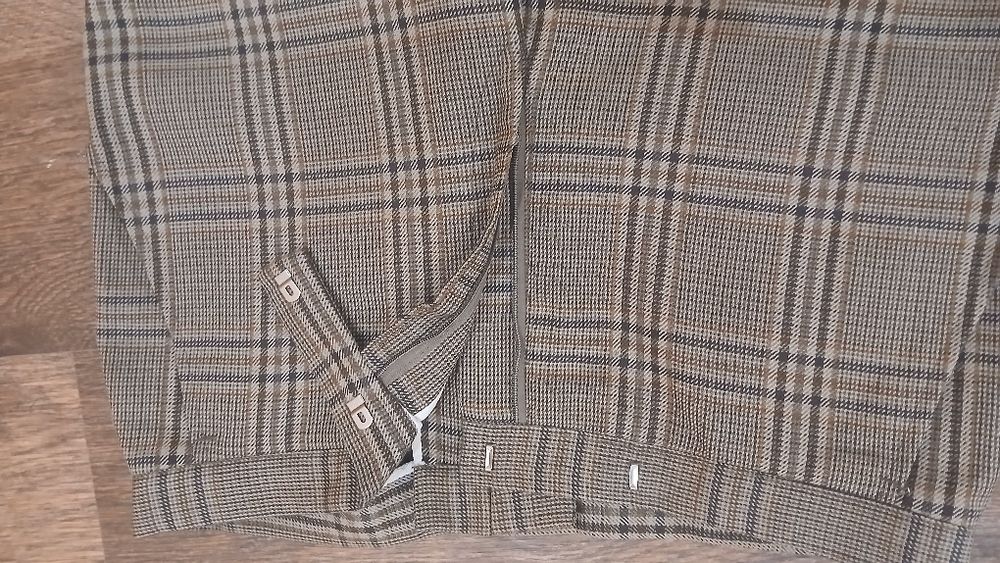 Штани -палацо чорні та в клітинку