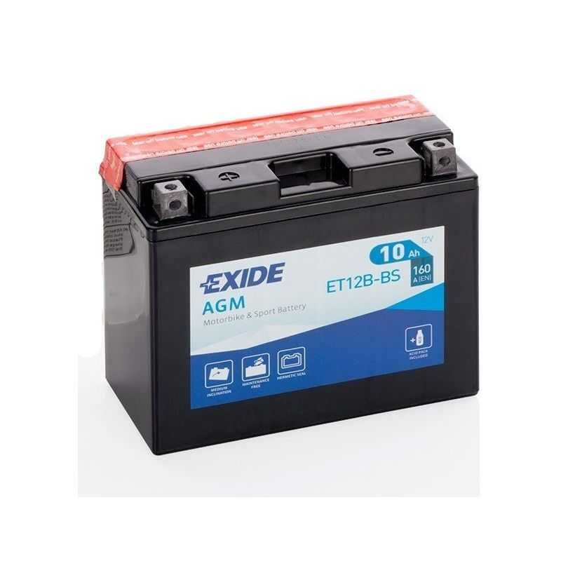 Bateria Mota Exide AGM ET12B-BS 10Ah 160A