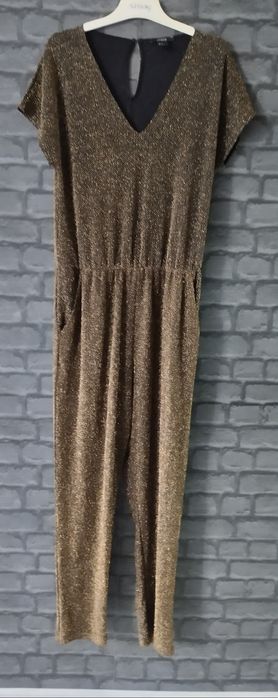Kombinezon brokat złoto andrzejki sylwester rozmiar M