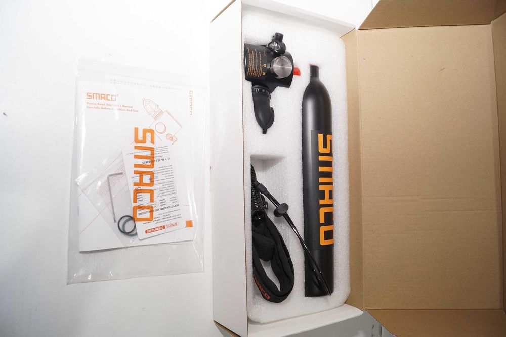 SMACO S300 Plus Sprzęt do nurkowania minibutla awaryjna 0,5l 5–10minut