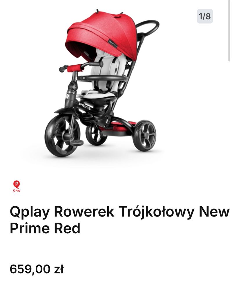 Rowerek trójkołowy Qplay