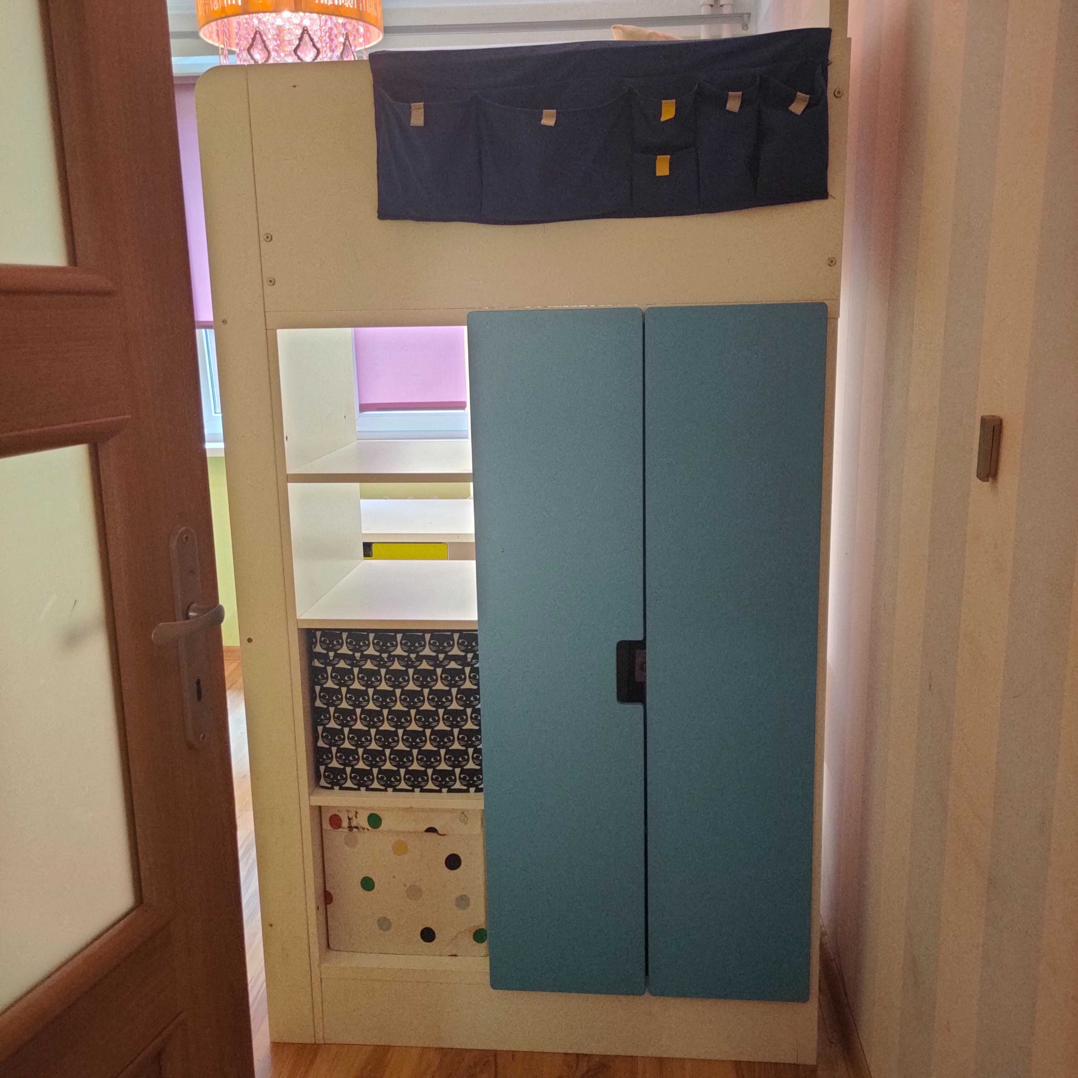 Łóżko piętrowe STUVA Ikea + szafa