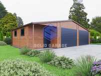 Garaż drewnopodobny blaszany garaz dwa stanowiska pomieszczenie 10x6m