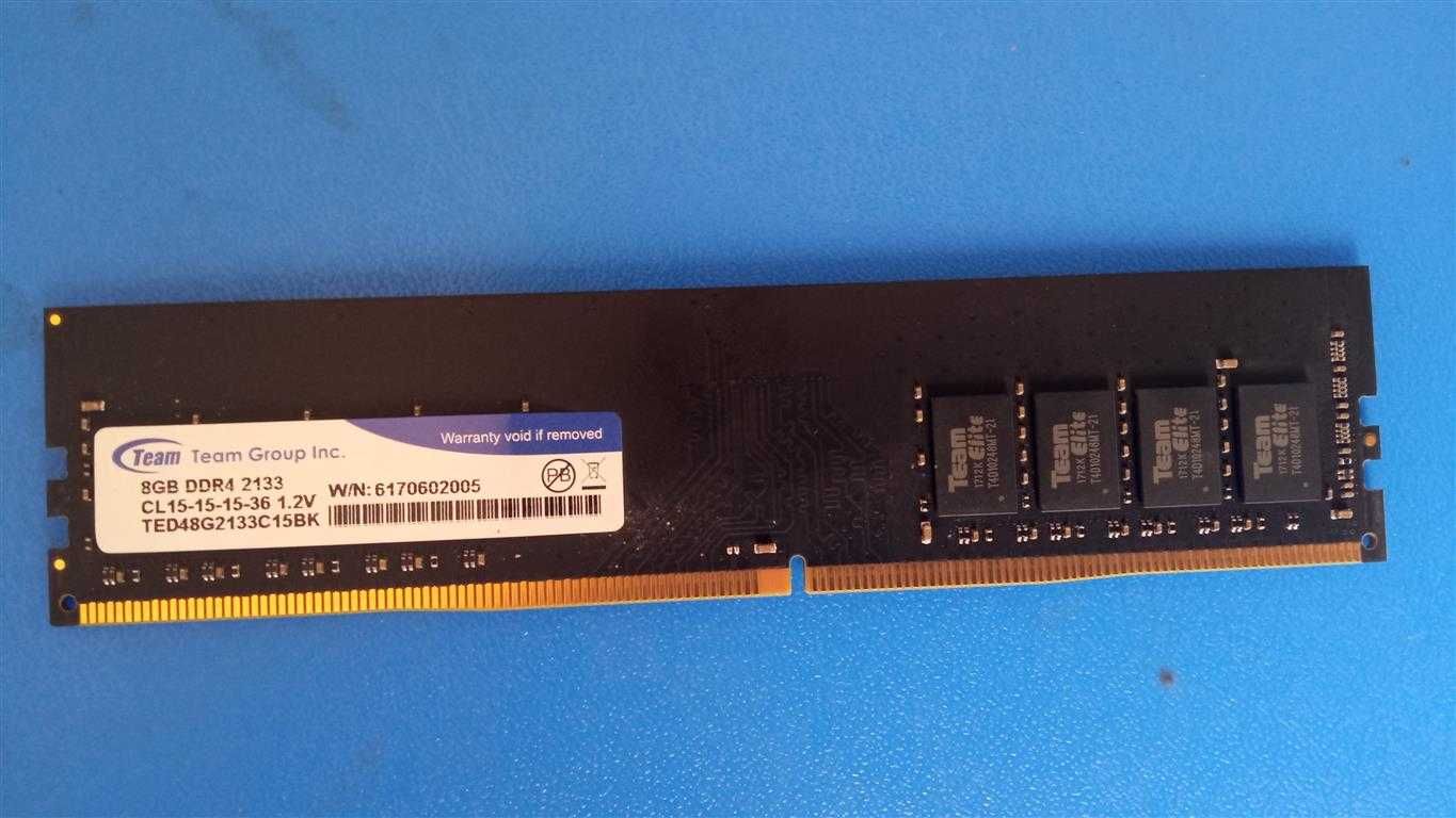 Оперативная память TEAM 8GB-DDR4/2133Mhz