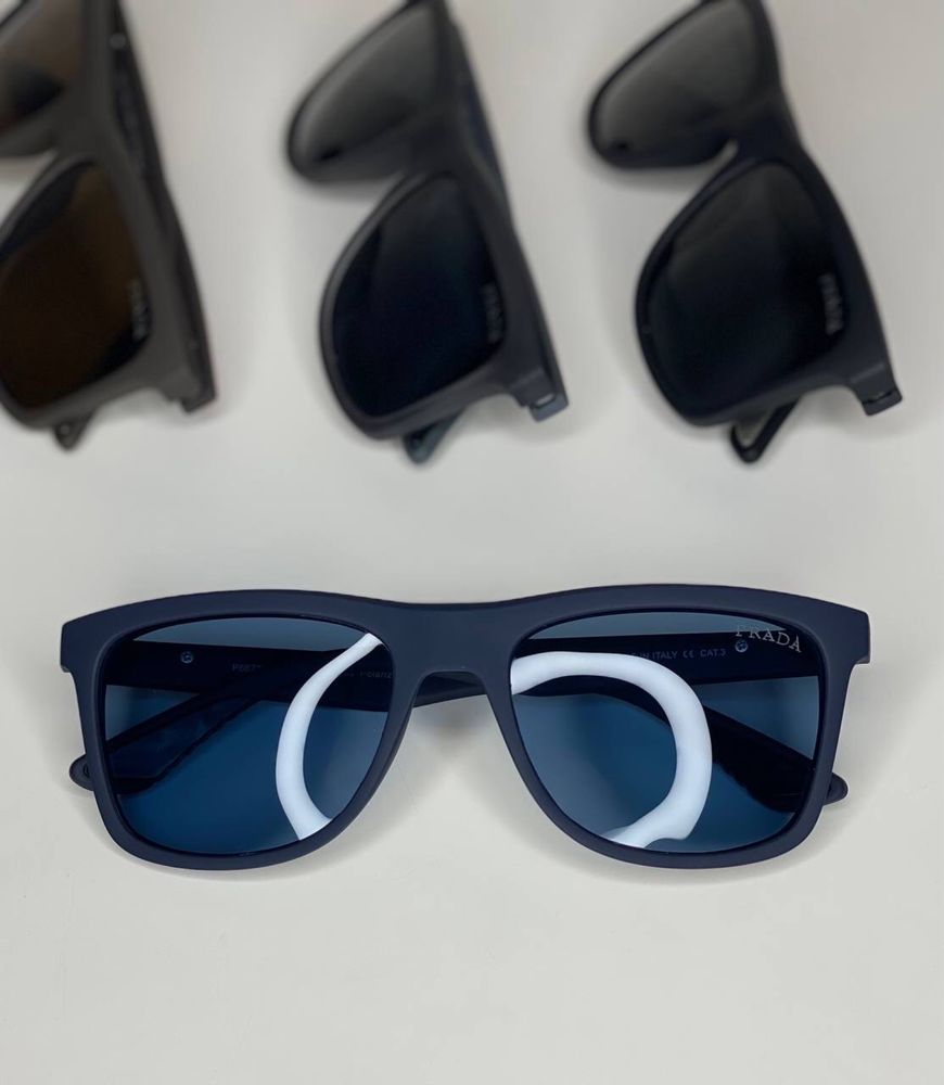 Сонцезахисні окуляри PRADA Polarized чоловічі Прада очки поляризовані
