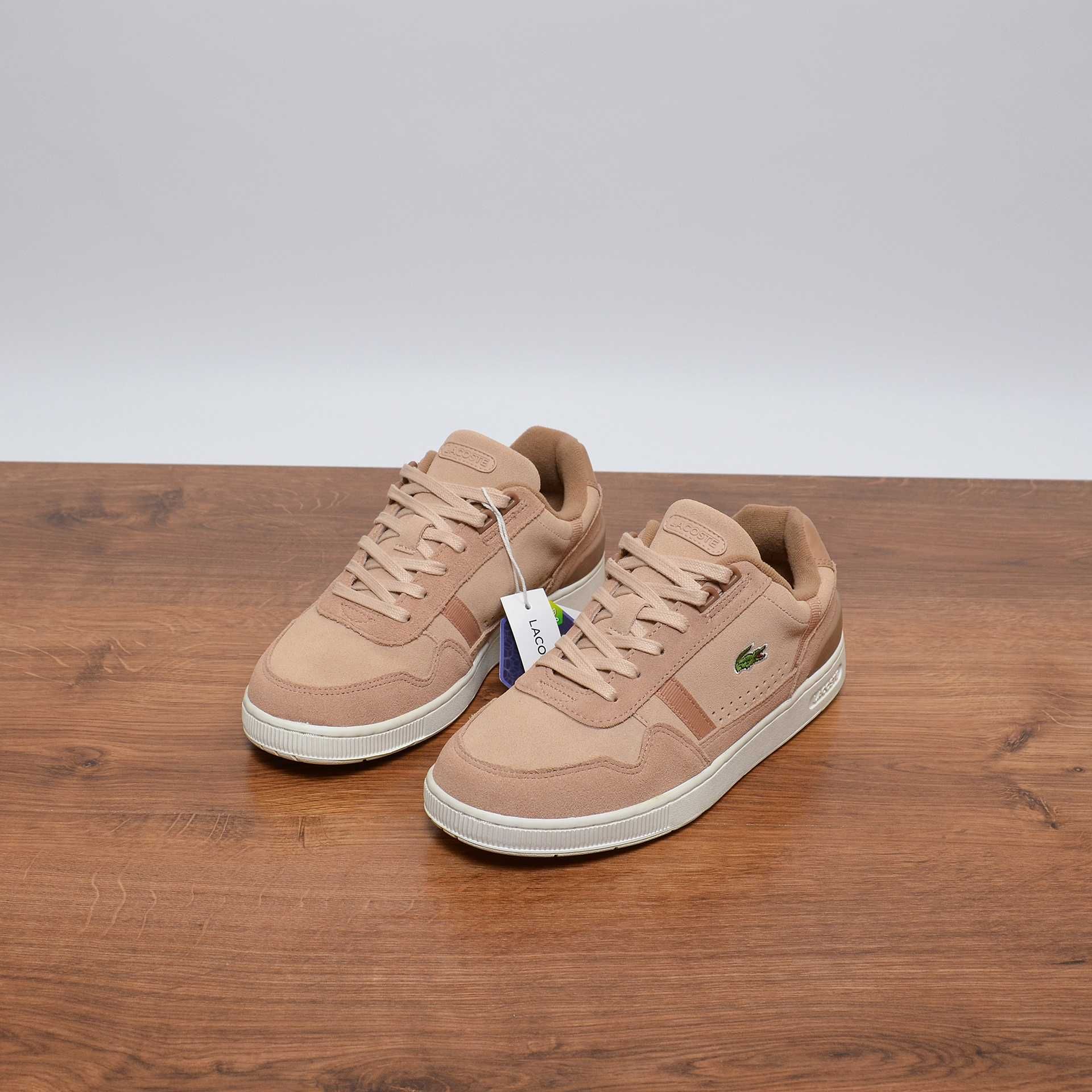 Lacoste T-Clip Suede Rose кроссовки оригинал 39 / 24.5см