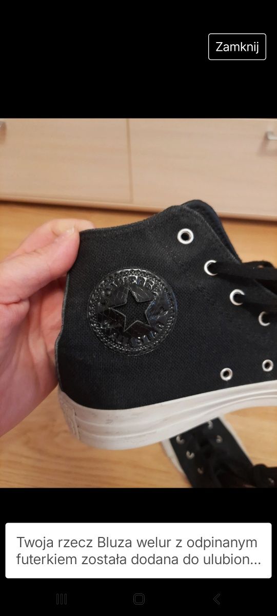Buty damskie Converse czarne 38