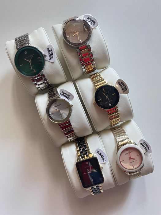 -45%$ Anne Klein часы с бриллиантом діаманти годинник жіночий diamond