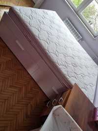 Duże łóźko Ikea Brimnes białe 160x200 plus materac