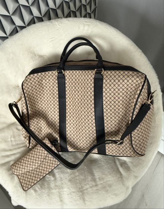 Nowa torba podróżna waluzka plecak Even Odd beżowa brązowa