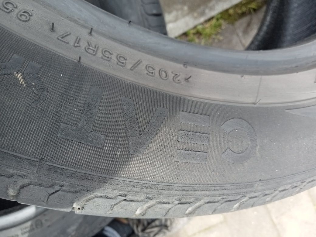 2x Opony Używane Letnie 205/55R17 Ceat
