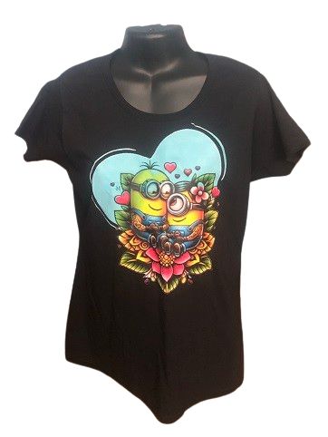 Koszulka Damska Z Nadrukiem Grafika Love Minionki roz. M