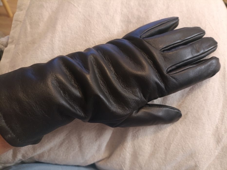 Rękawiczki skórzane roz 22 policja,wojsko,eleganckie