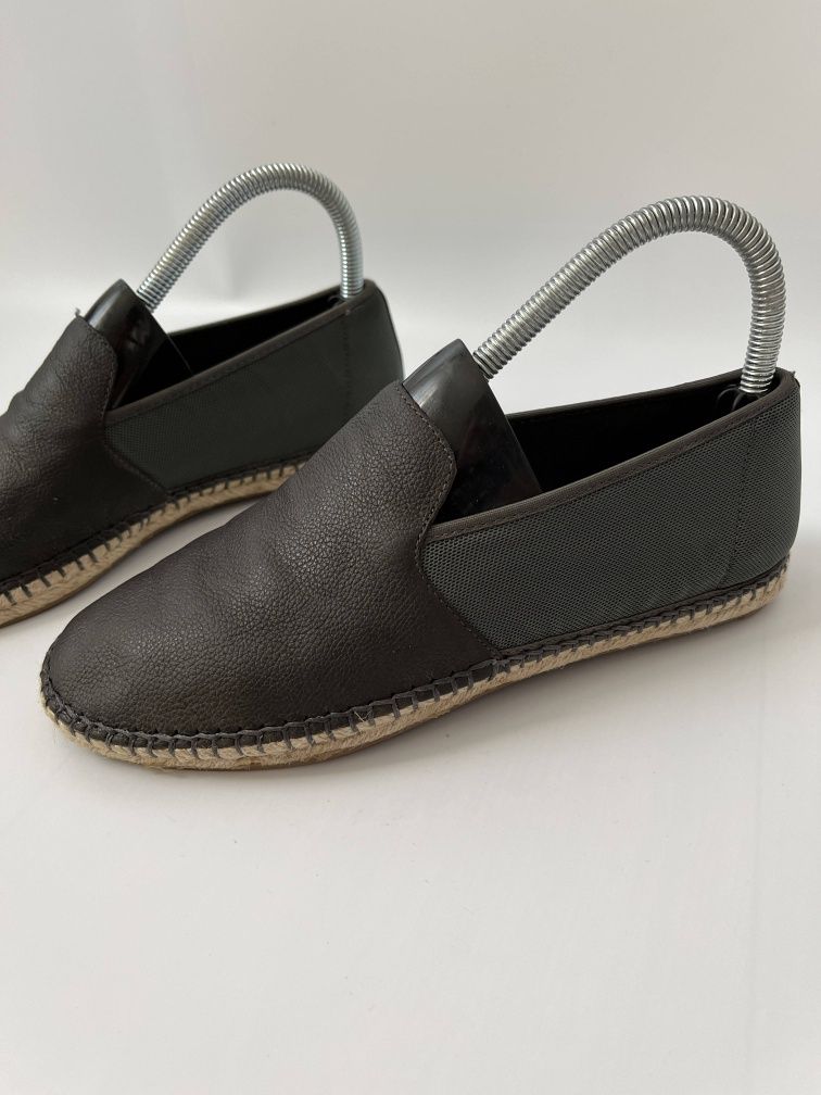 Skórzane espadryle damskie