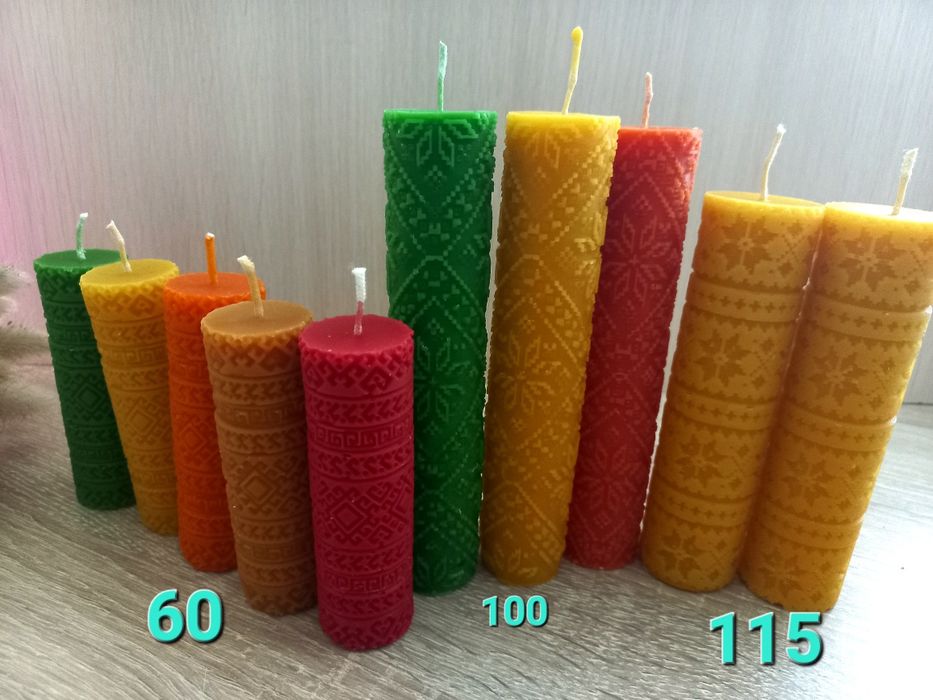 Набір для дідуха,  пшениця, овес,  ячмінь,  льон, просо, свічки з воск