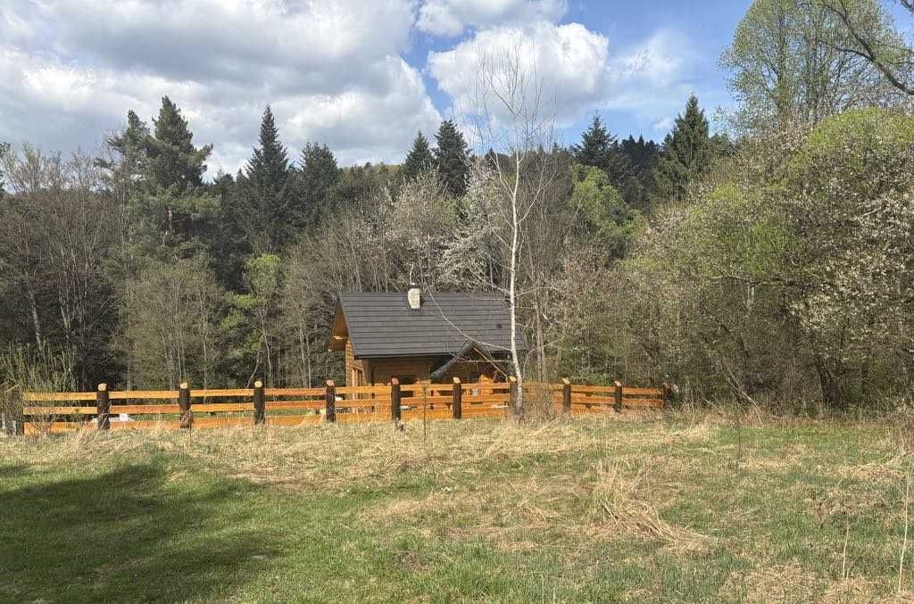 Dom całoroczny  z półbala 70m2 , góry , las , rzeka