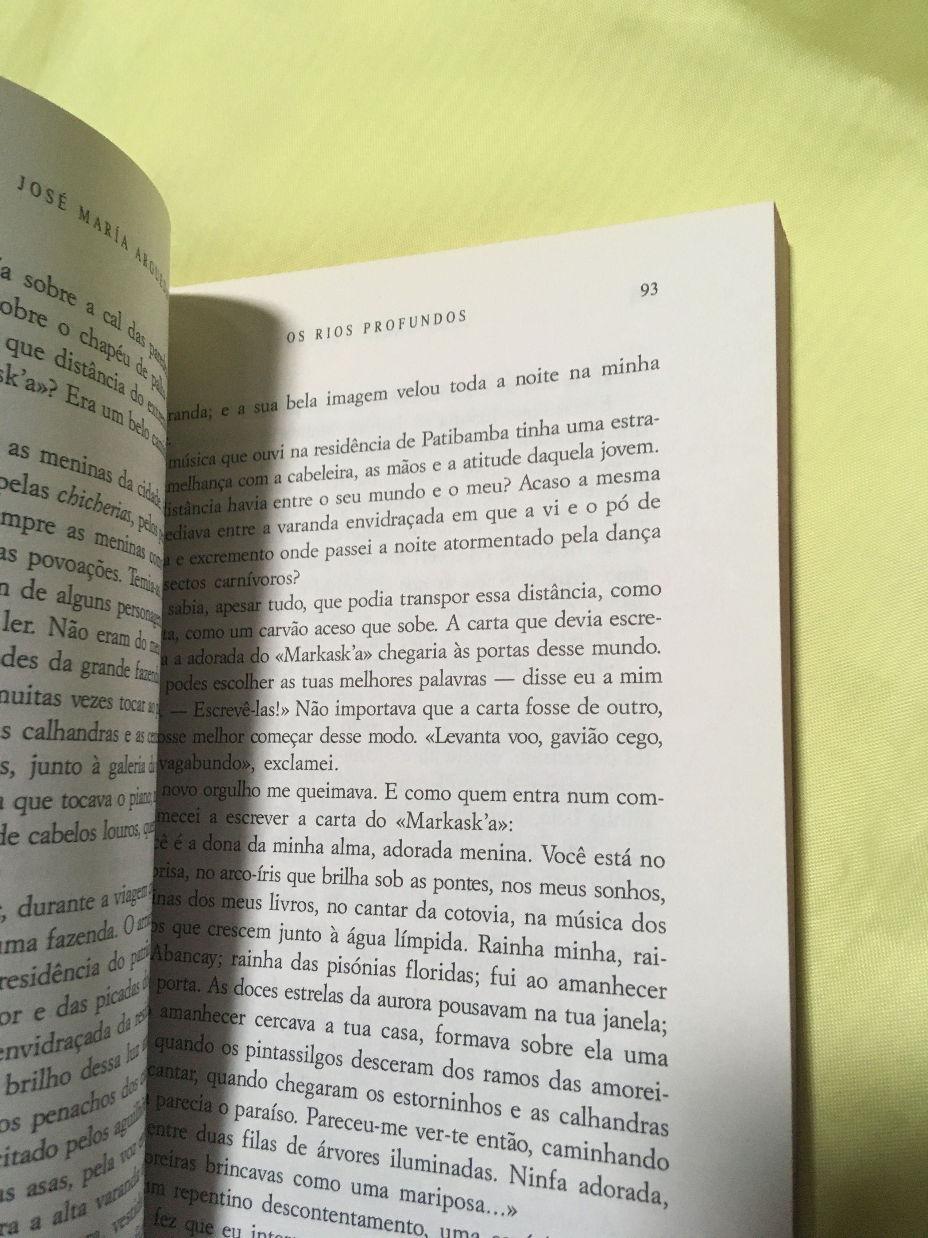 Os rios profundos - José Maria Arguedas - livro