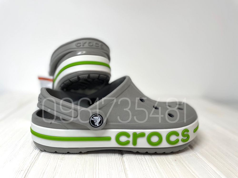 Супер Удобные Кроксы Crocs Bayaband Жіночі Сірі Крокси Низкая Цена