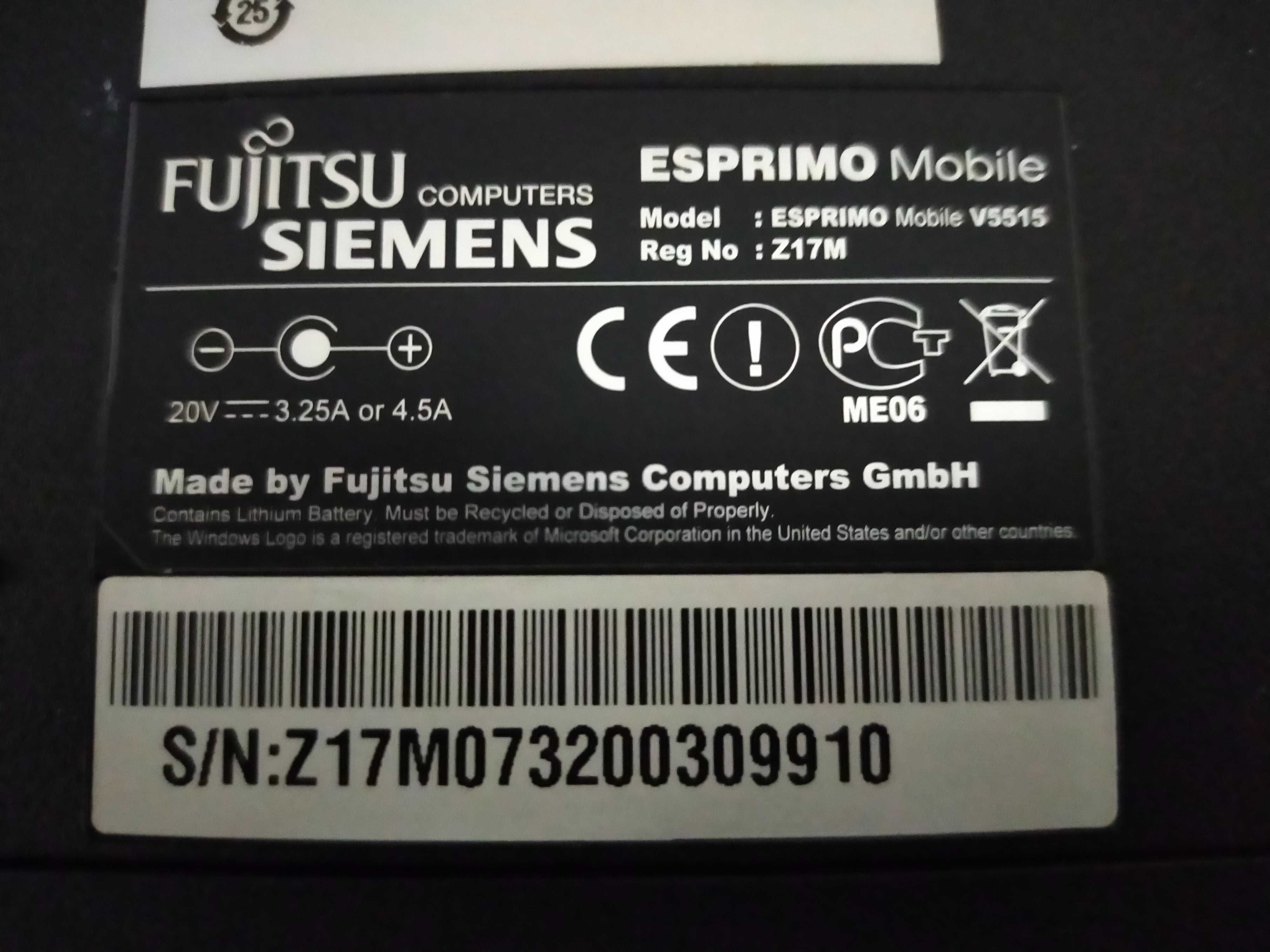 Fujitsu Esprimo Mobile v5515