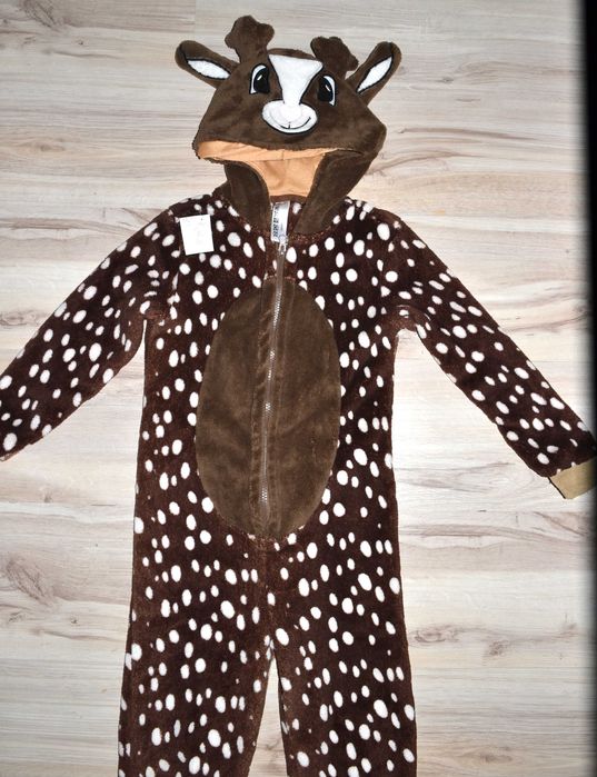 80^ renifer jelonek sarenka strój przebranie piżama 8/9 Lat_ 128/134