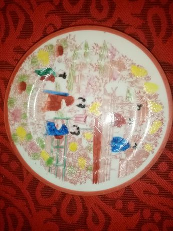 Porcelana chińska 2 talerzyki średni i maly