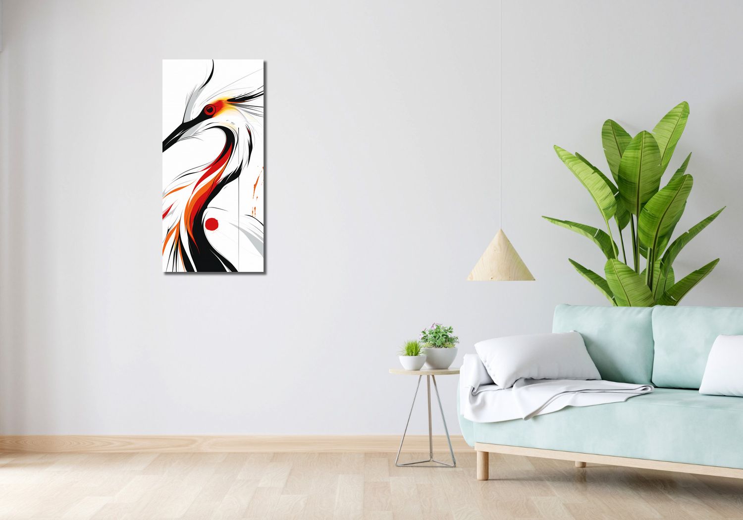 Obraz 40x90cm Bocian