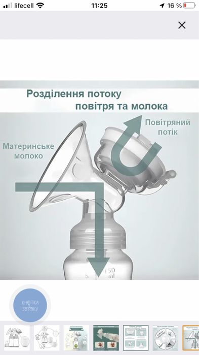 Молоковідсмоктувач подвійний