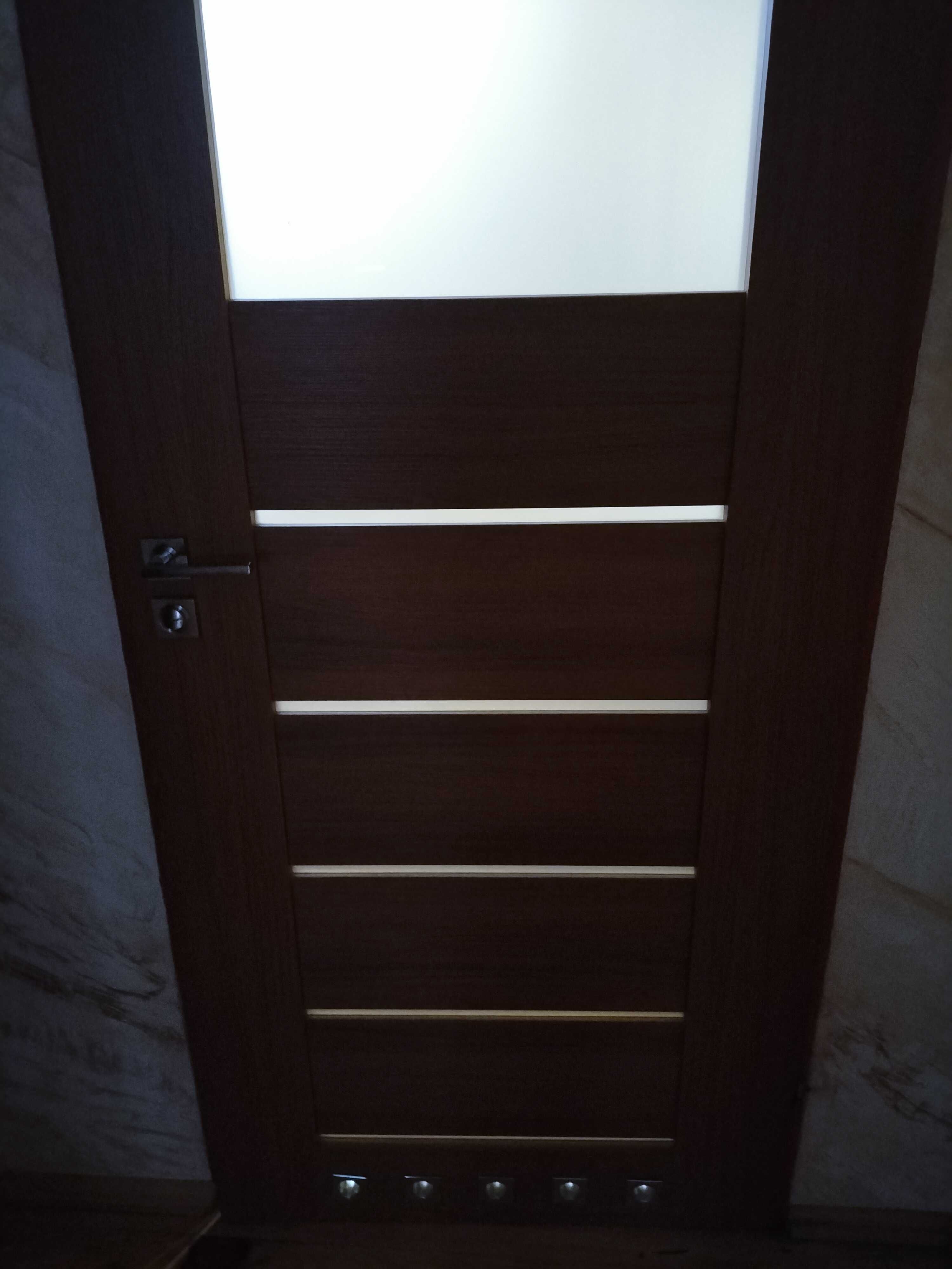 drzwi drewniane łazienkowe