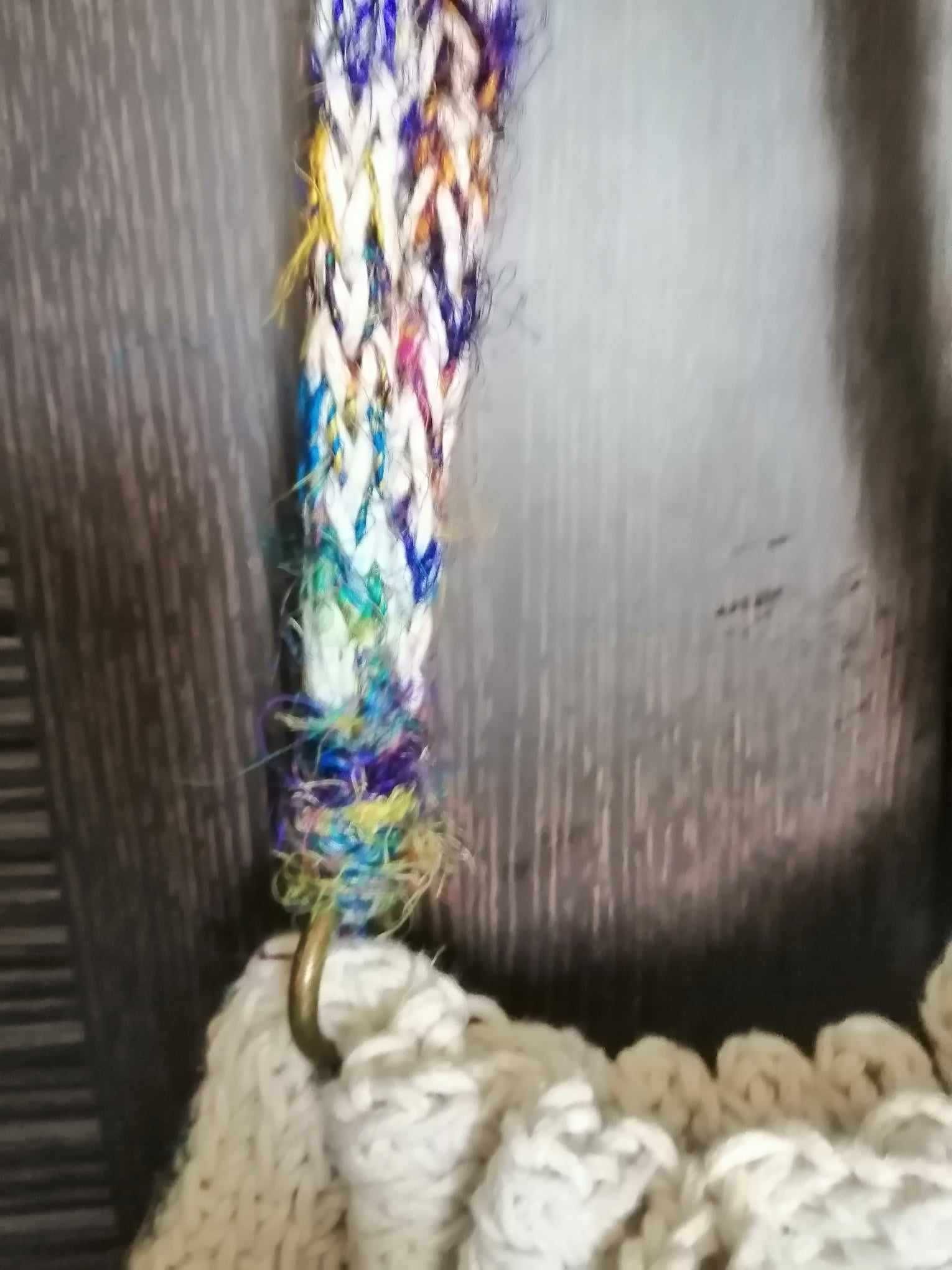Torba sznurkowa z frędzlami w stylu boho, szydełkowe rękodzieło!