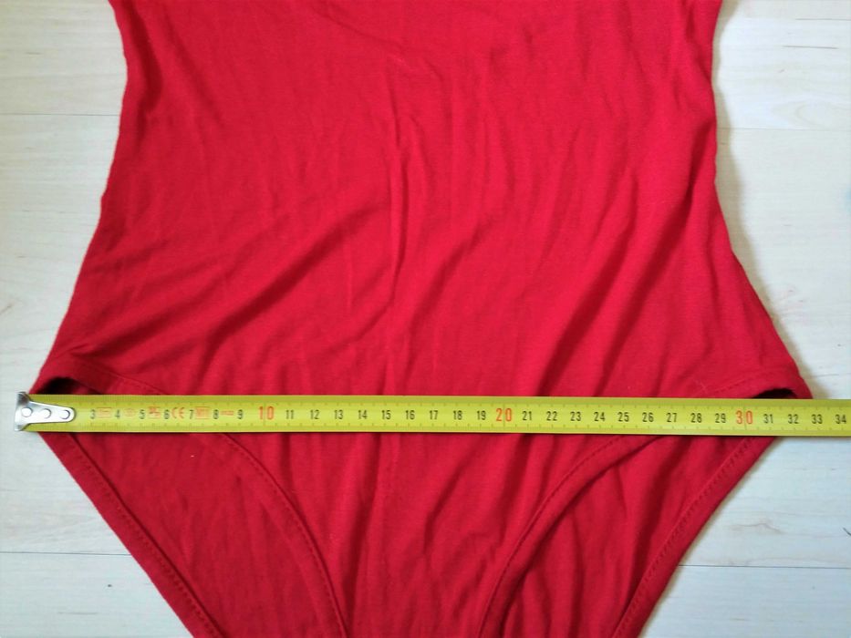 czerwone body odkryte plecy s bez rękawów obcisłe dopasowane wiskoza