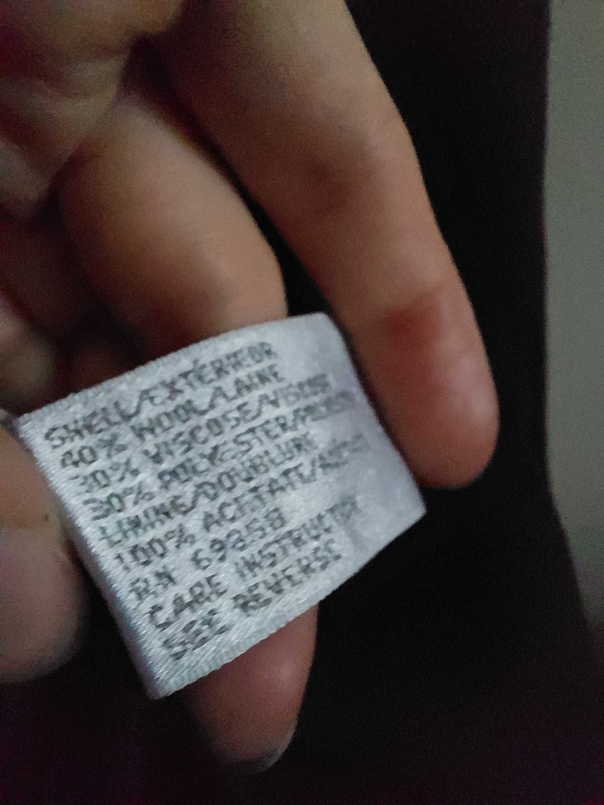 Jesire sukienka czarna m l xl welna wiskoza midi biurowa w kolano