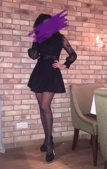 Сукня чорна міні платье чорне