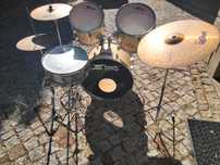 Bateria Hock Shock Laser Series com Pratos Paiste - Pronta a Tocar!