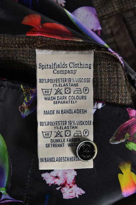 SPITALFIELDS Clothing Co Nowe Eleganckie Spodnie Męskie 34R Wizytowe