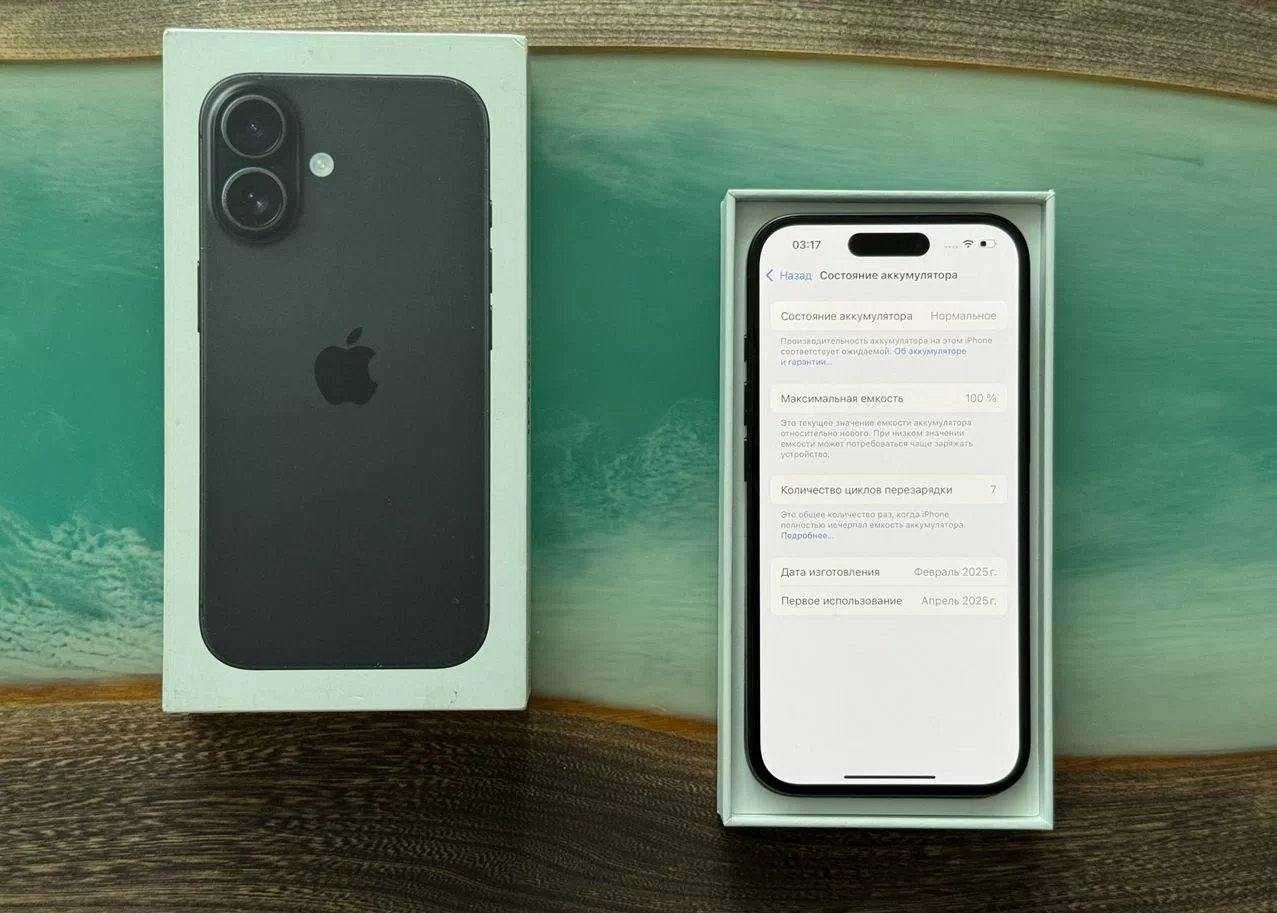 iPhone 16 128gb 7 Циклов