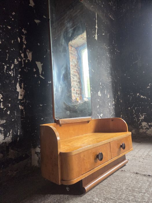 Toaletka i szafki nocne Jindrich Halabala Art deco vintage