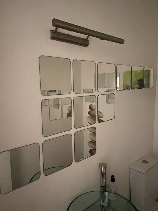 Luz para wc para colocar em cima do lavatorio