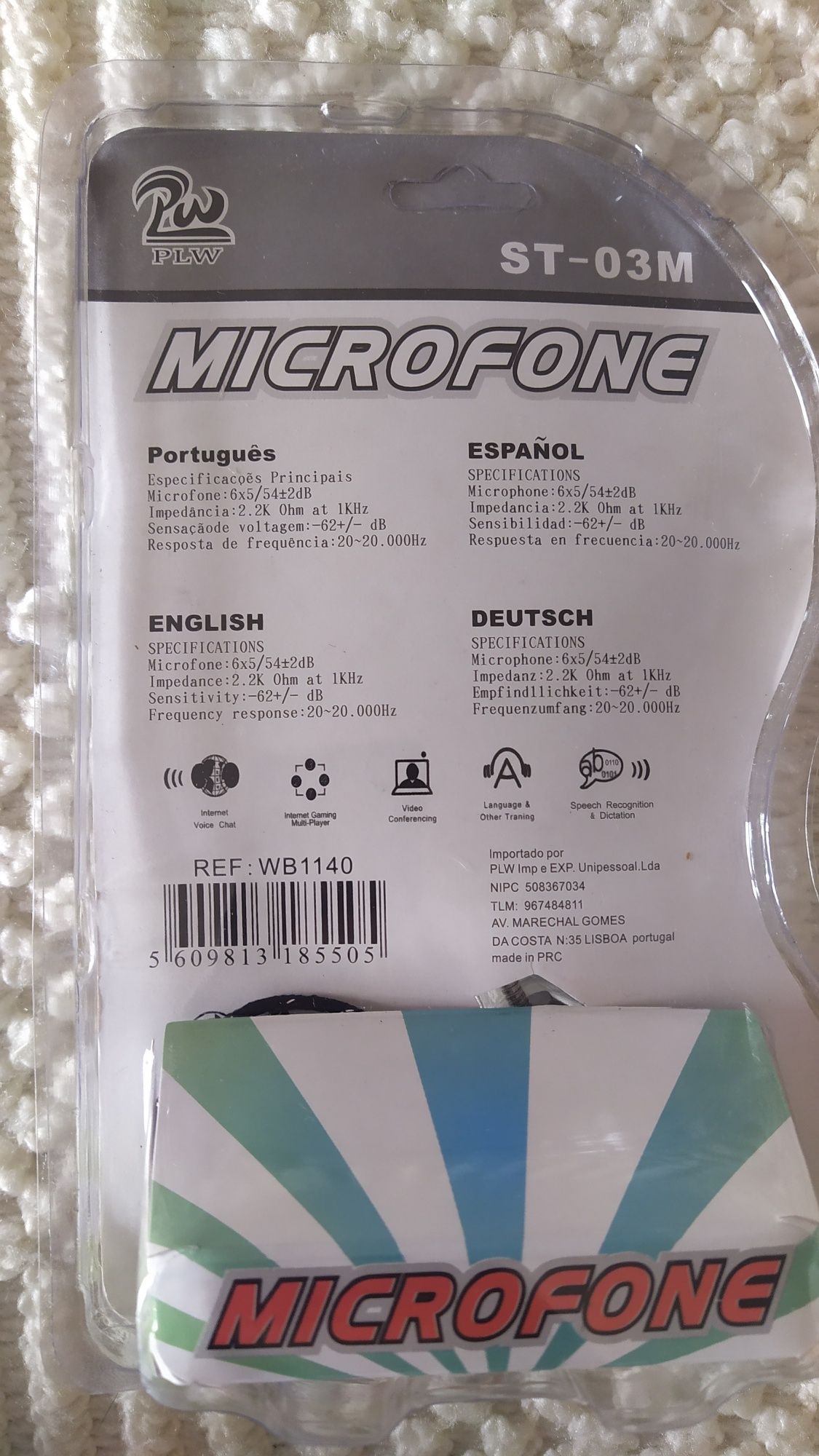 Microfone  PLW novo