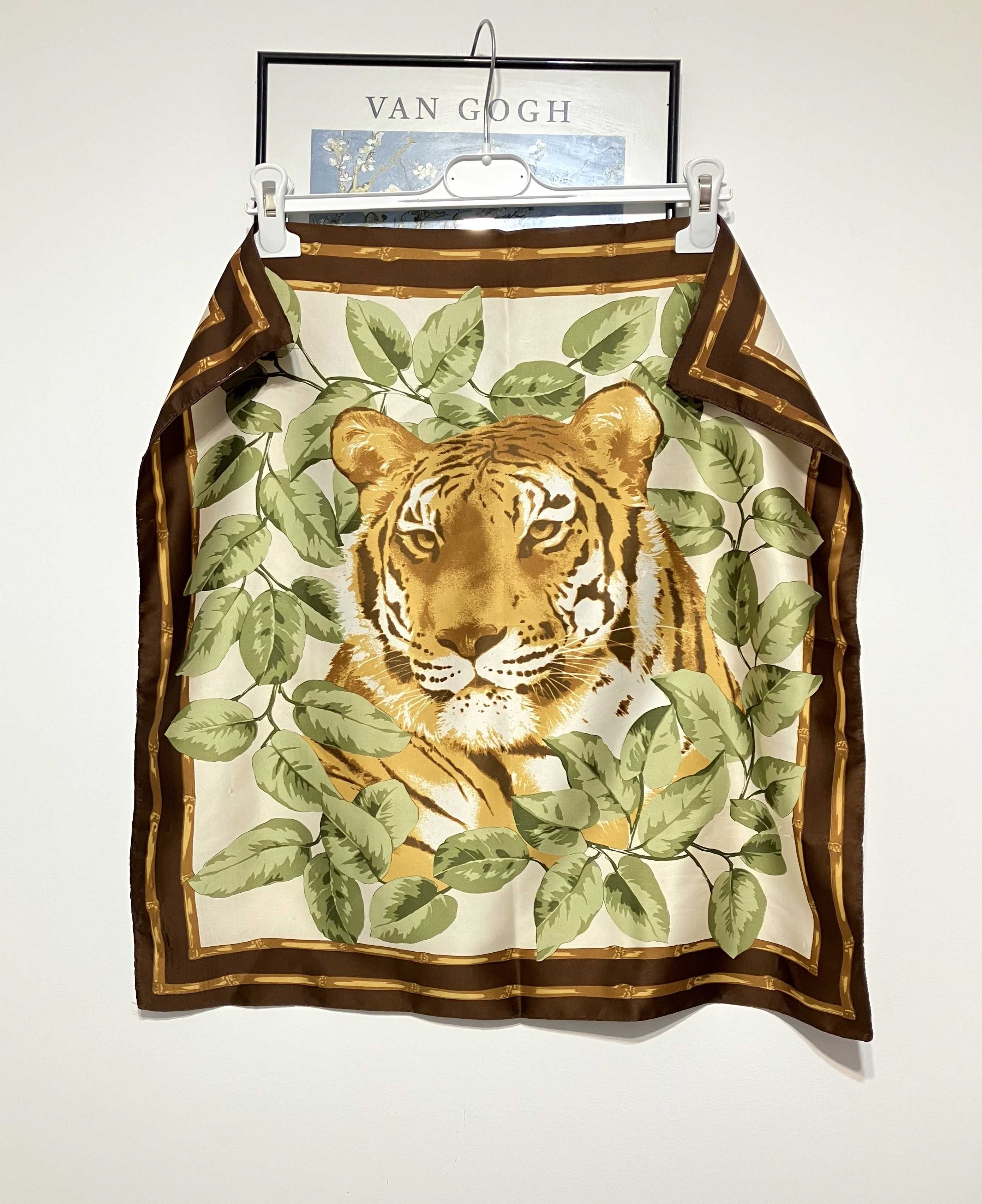 Apaszka chusta z tygrysem animal vintage zwierzęcy wzór