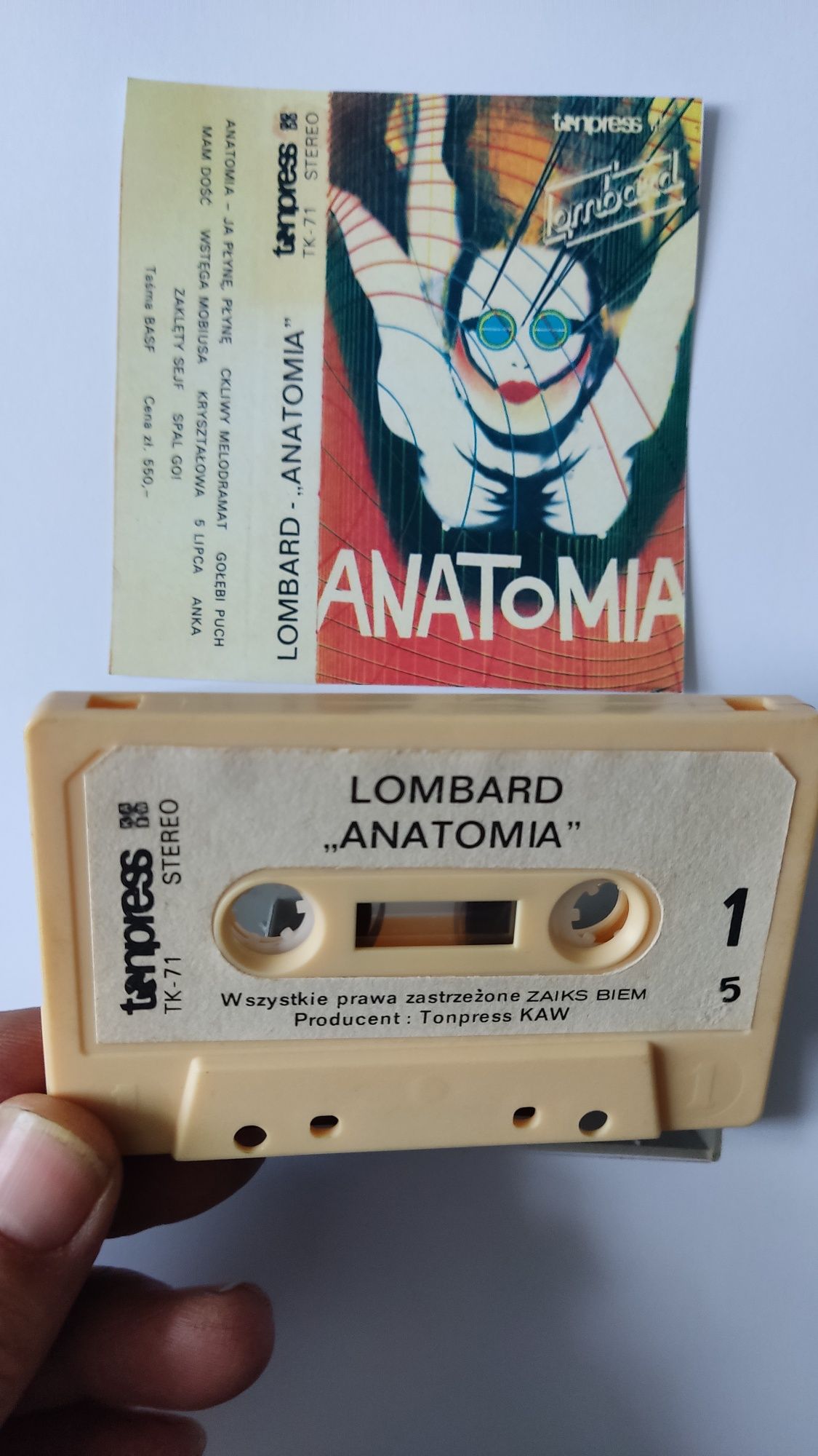 Lombard Anatomia kaseta rock.czytaj Opis