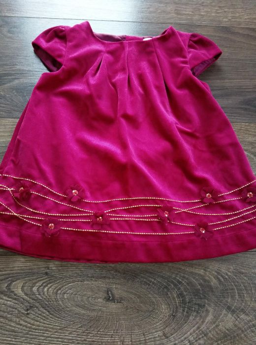 Sukienka Polly Flinders rozmiar 74 aksamit