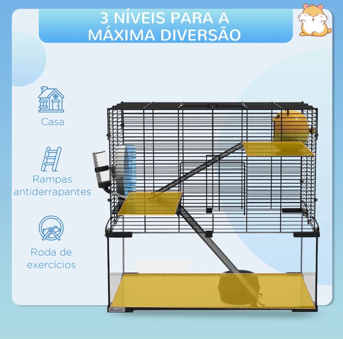 Gaiola para Hamster - PORTES GRÁTIS